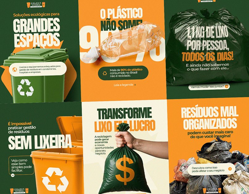 Capa do projeto de social media: Recycling & Sustentabilidade